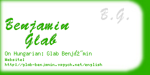benjamin glab business card